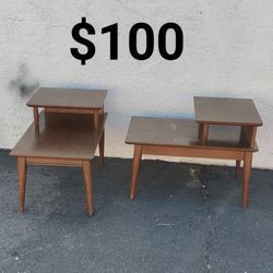 Mid Century Modern End Tables Nightstands MCM