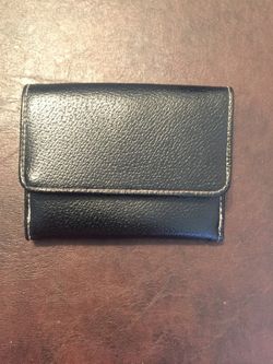 Black leather wallet