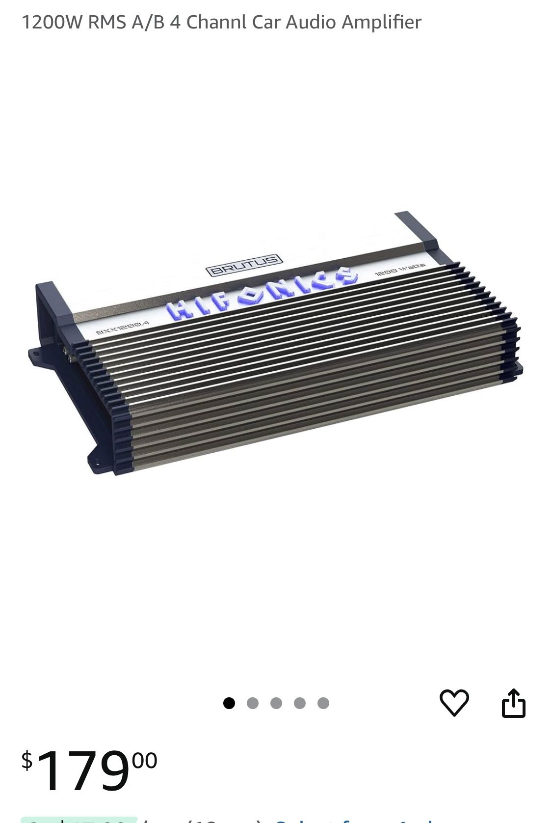 1200W RMS A/B 4 Channl Car Audio Amplifier