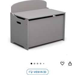 Delta wooden gray toy box