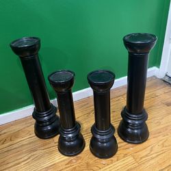 Black Candle Holders
