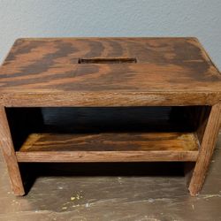 Solid Wood Footstool 