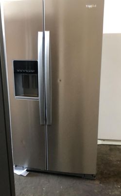 Whirlpool Side By Side Stainless Steel Counter Depth Fridge
