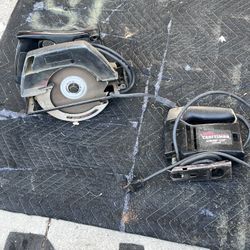 Sears Brand Good Skill Saw With Craftsman Jigsaw 