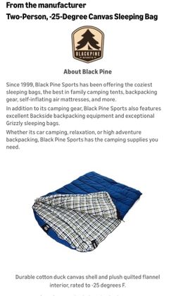 2 person sleeping bag