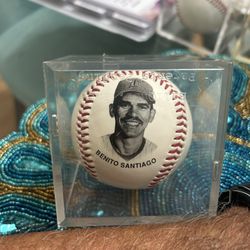 Vintage 1993 Florida Marlins Signed Benito Santiago Commemorative Baseball 