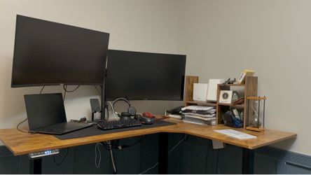 L shaped Standing desk