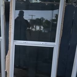Window  double glass, vinyl  cash only  Height 66 inches  Width 29.5 inches 