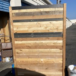 Wooden Backdrop  H74” W 53”