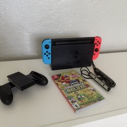 Nintendo Switch And 4 Mario Games Included 