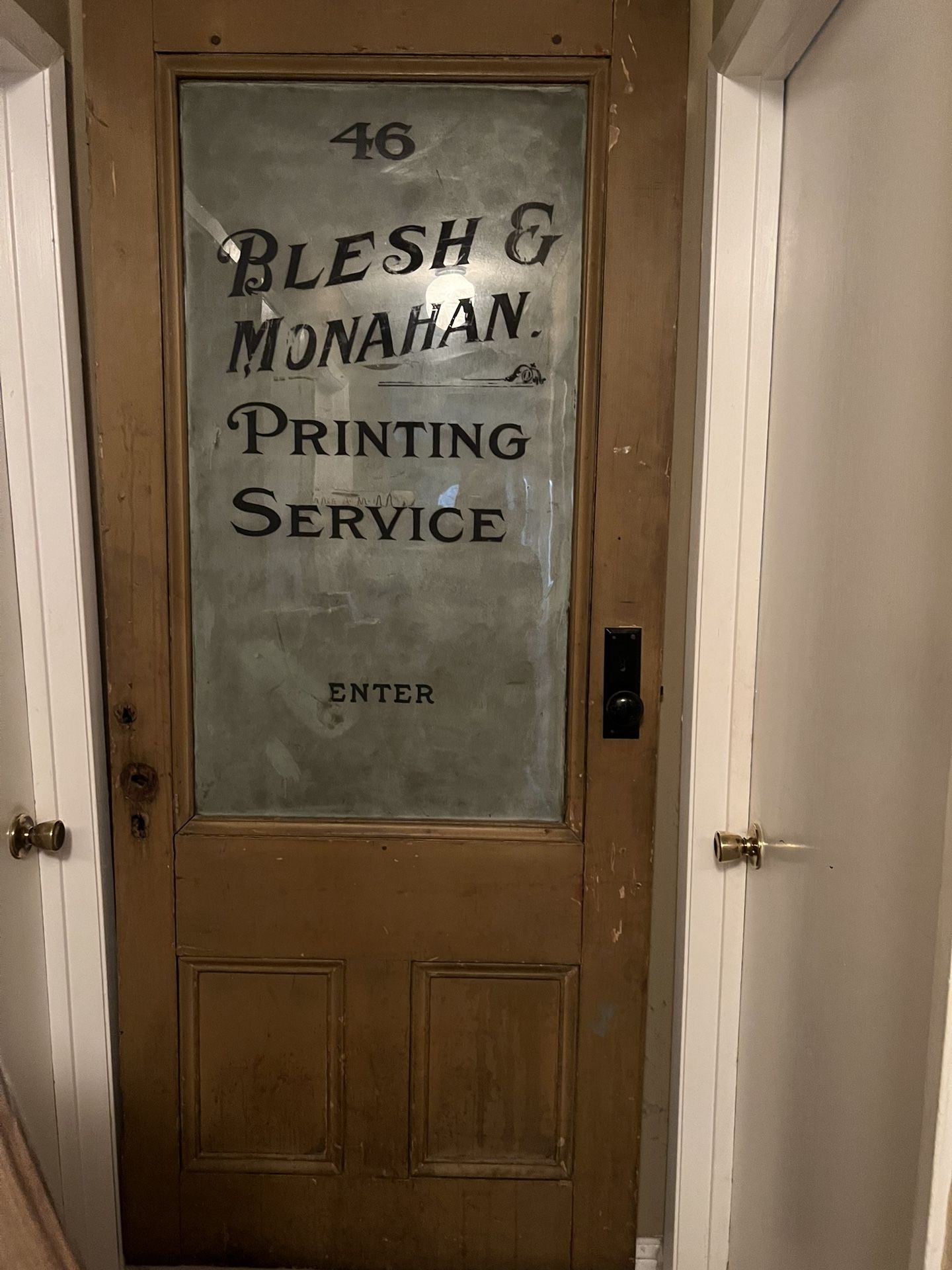 Old Print Shop Door