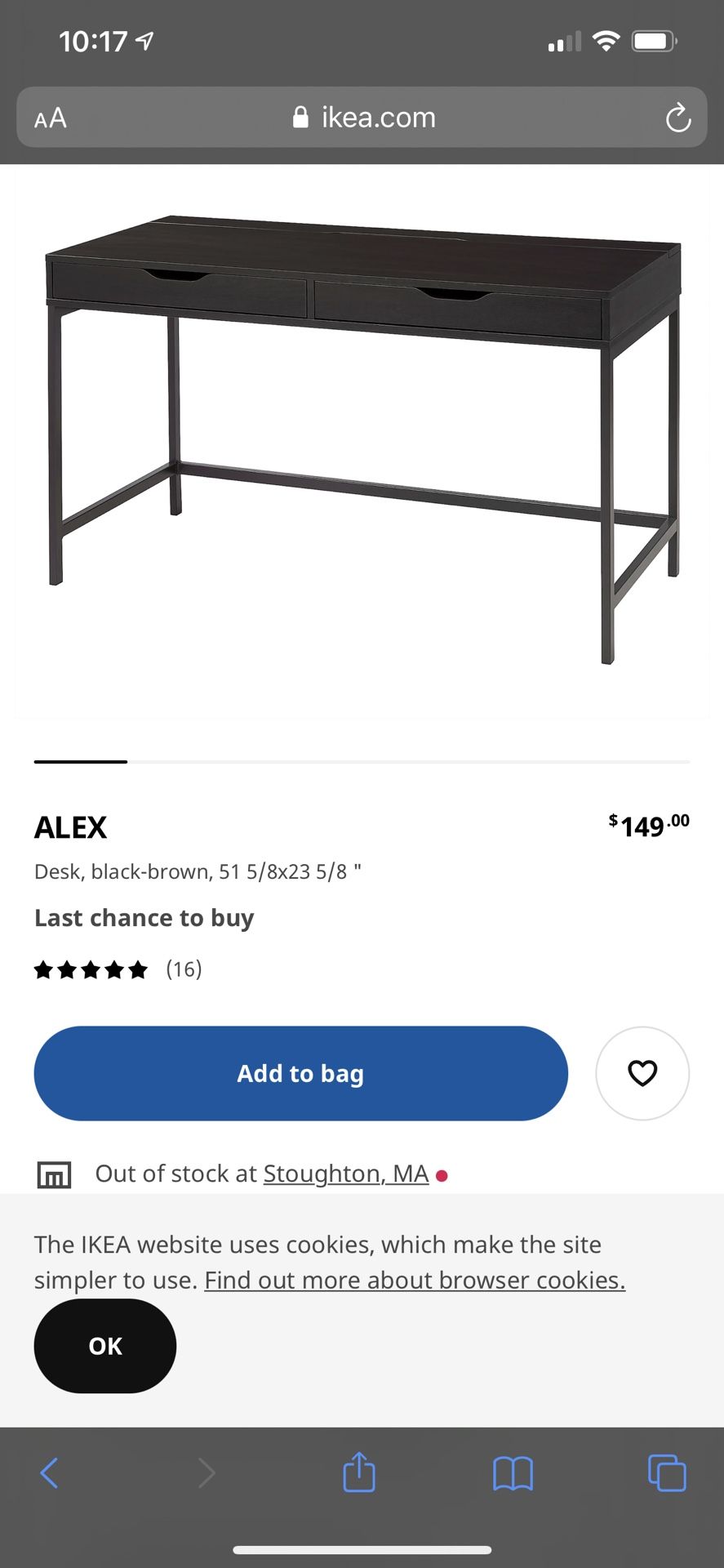 Desk- Alex Ikea Desk