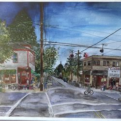 Portland Street Scene Print