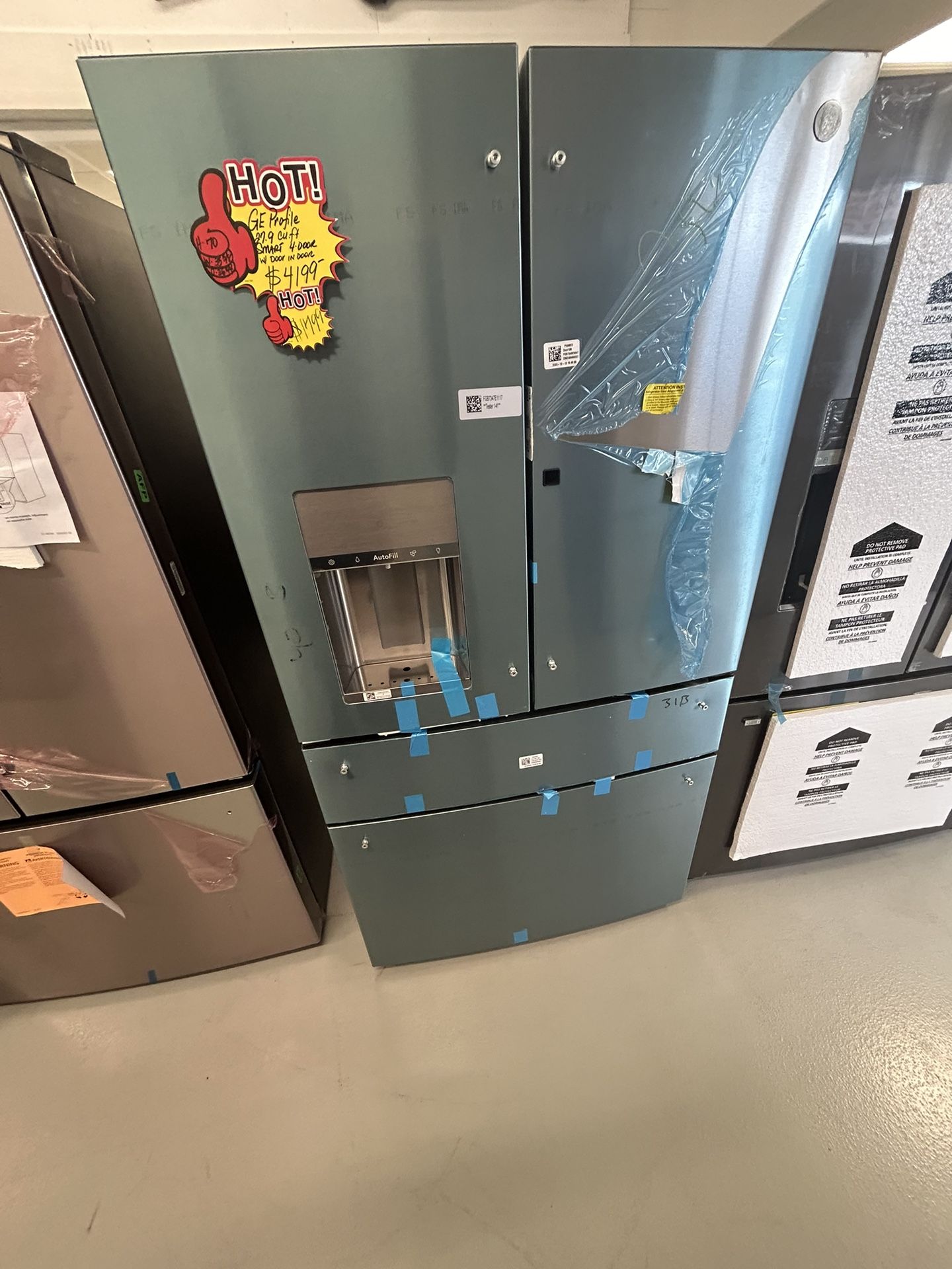 GE 4 Door Fridge With Door In Door Feature/ 3 Year Warranty/Free Delivery