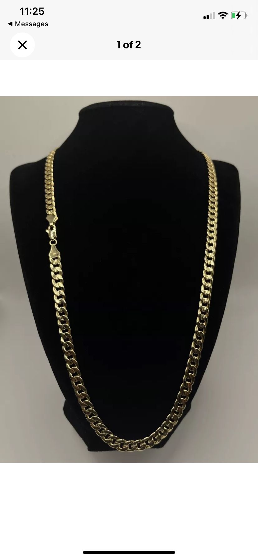 18k Plated Cuban Link necklace
