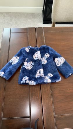 Janie & Jack Faux Fur Coat 