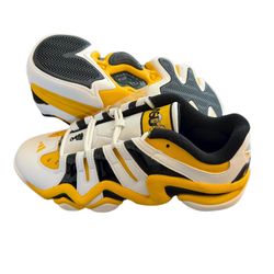 adidas Crazy 8 Low HBCU Pack Alabama State White Black Yellow Size 10