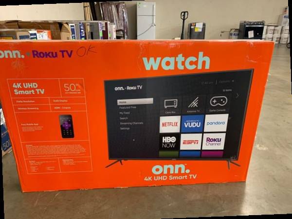 Brand new ROKU ONN TV 50” inch! Open box w/warranty NUJDA
