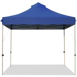 Costway 10-ft x 10-ft Blue Pop-Up Canopy   Section 1