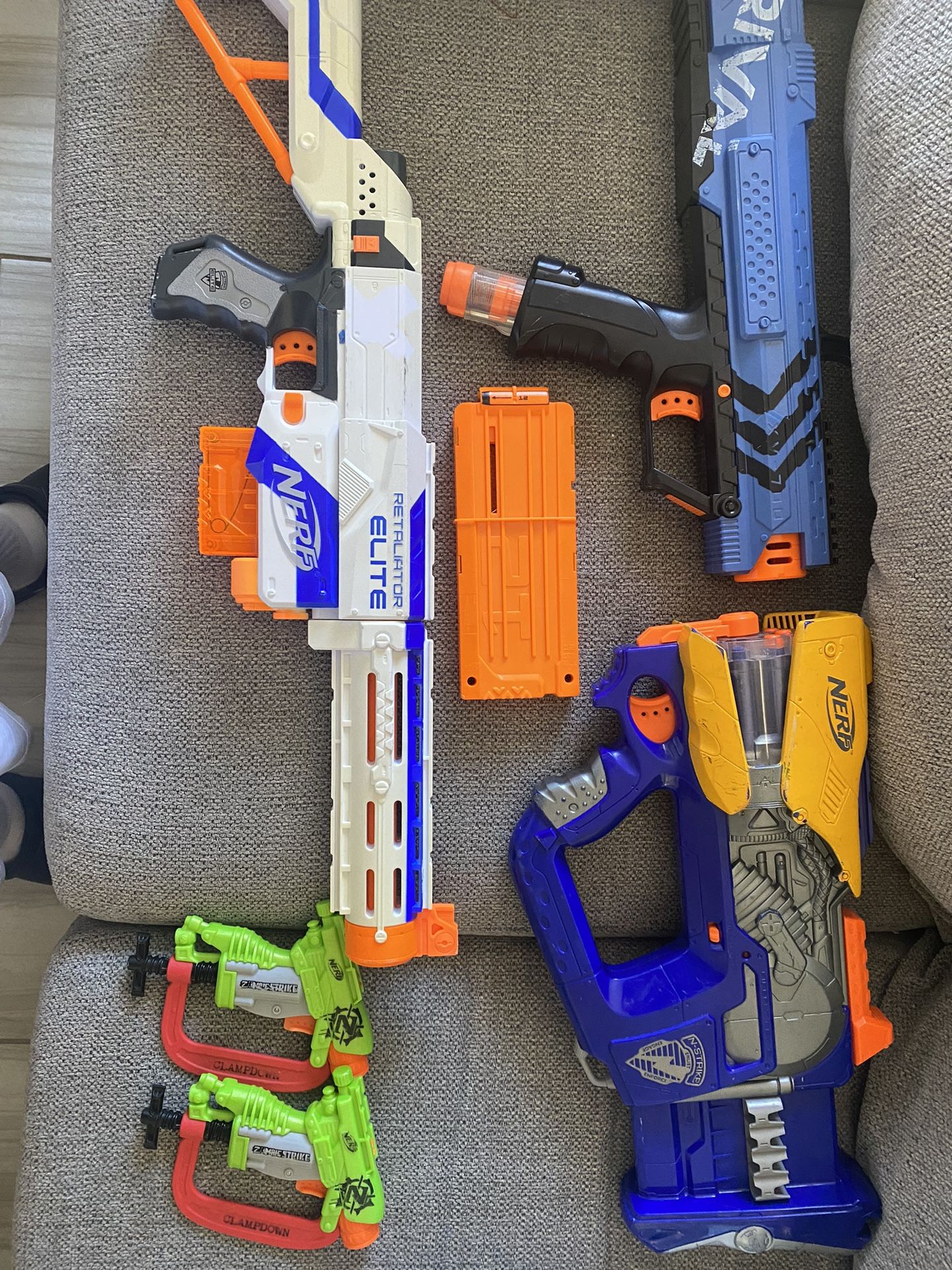 Nerf Guns And Play Bow And Arrows