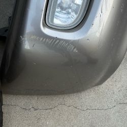 Gray Car Front Bumper with Fog Light