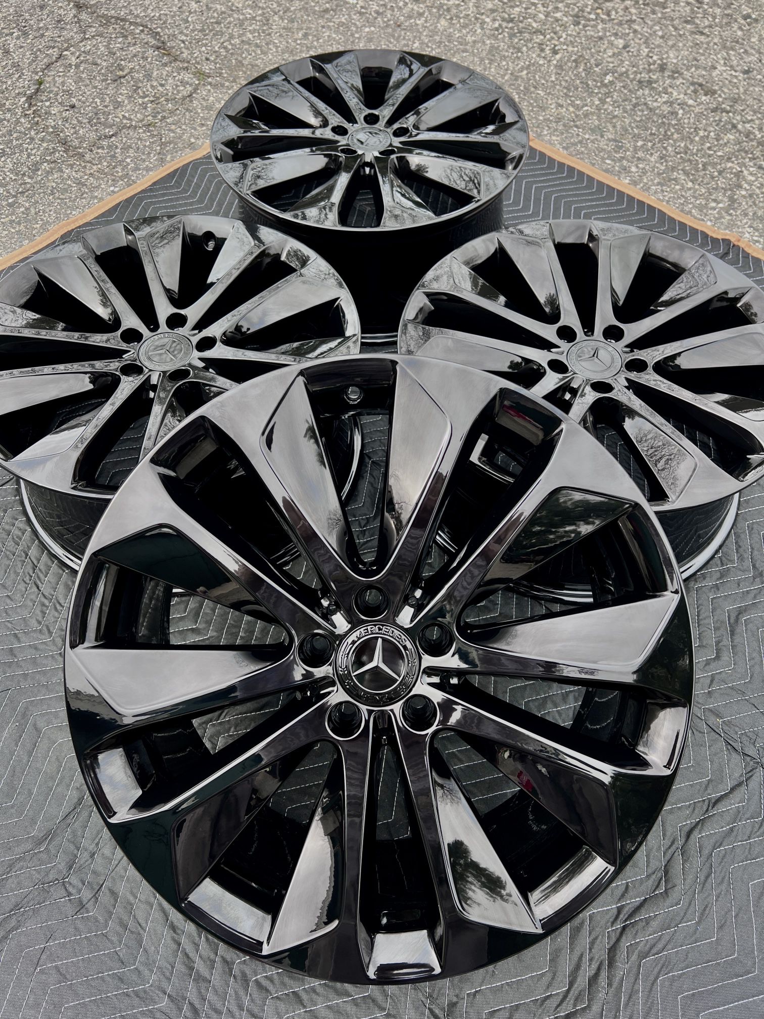 Oem Factory 20” Mercedes-Benz GLE350 450 580 AMG Black Wheels Rims Rines