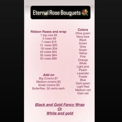 Eternal Rose bouquets 