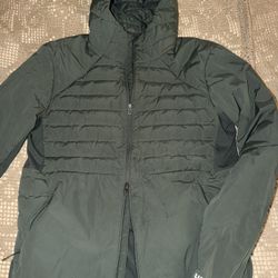 Down for It All Hoodie Lululemon Jacket L Men /Women Green 