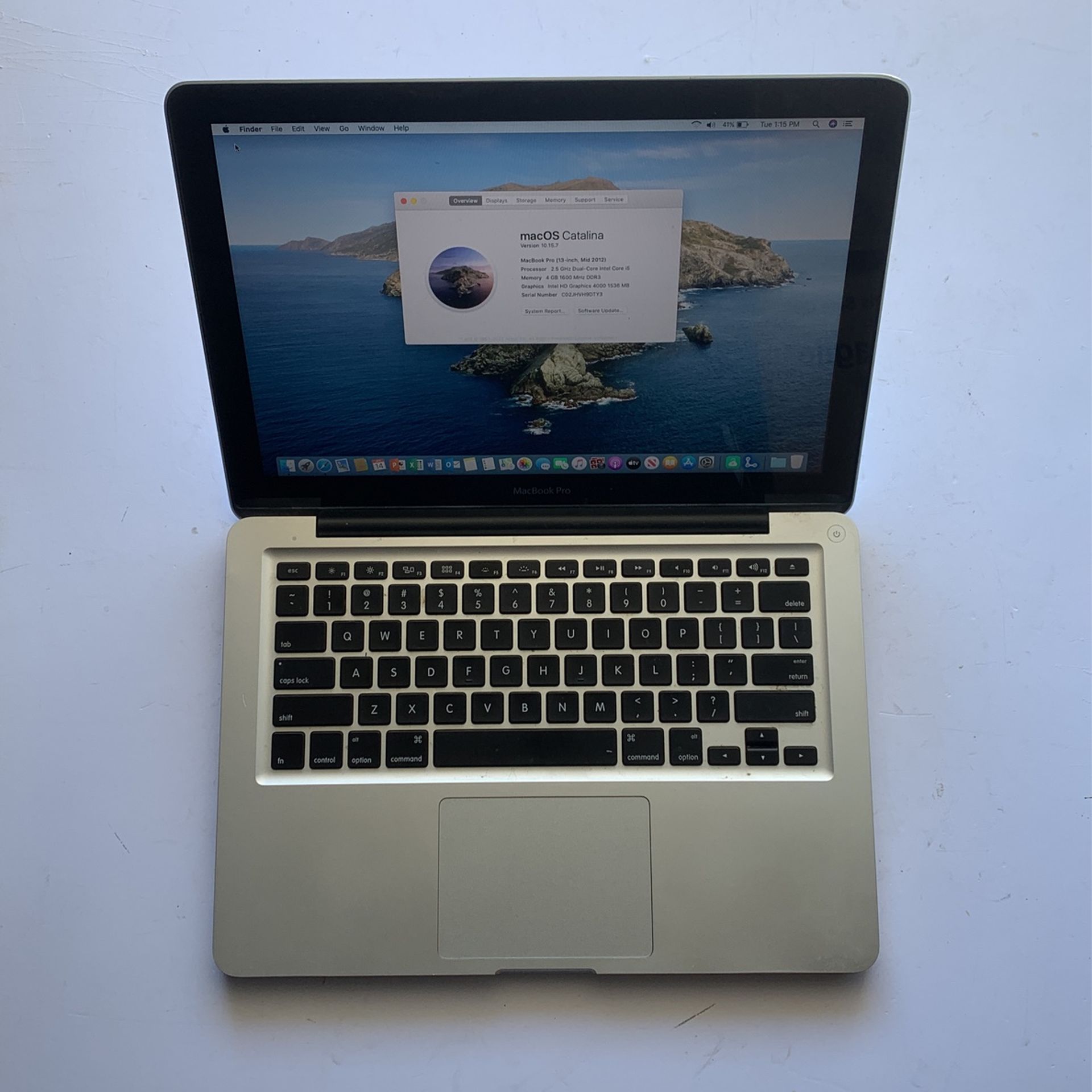 MacBook Pro ( 13-inch, mid 2012 ) i5 @ 2.5 GHz