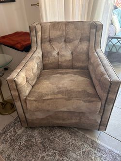 Custom upholstered swivel chairs