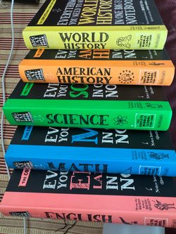English,Math, Science,World History & American History