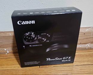 *NEW* Canon PowerShot G7 X Mark III - 20.1MP Point & Shoot Digital Camera(Black)