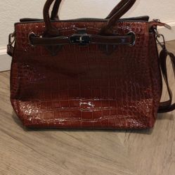 Brown Leather Handbag