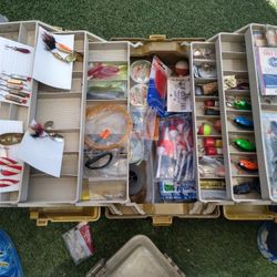 Fishing Tackle And 8106 Plano Tackle Box 