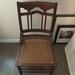 Antique Cane Seat Chair