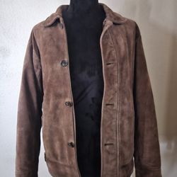 Vintage Leather Banana Republic Coat 