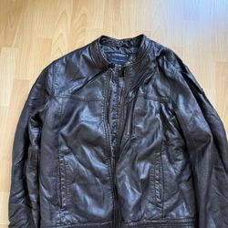 Marc New York 100% Leather Jacket Mens XL