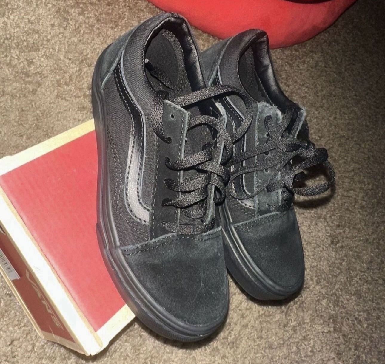 Kids Black Old Skool Vans