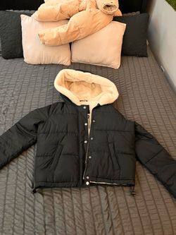 Puffy black holister jacket