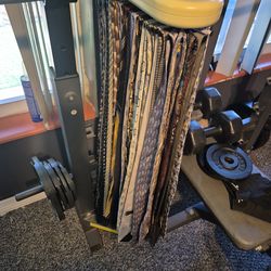40 like New ties with Rotating Tie Rack