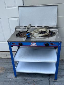 Lucky 7 Quality Gas Cooker 2 Burners Portable Propane