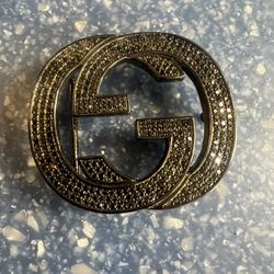 Gucci Buckle With Black Diamonds New