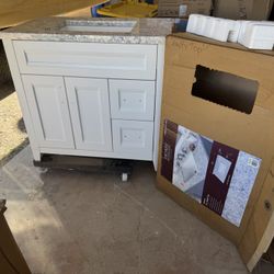 Gabinete con lavamanos / Bathroom cabinet with marble vanity