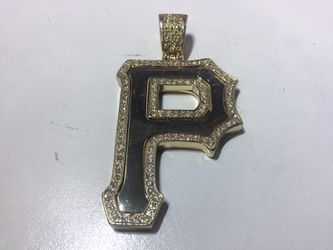 Gold Plated The Letter “P” Necklace Pendent Charm