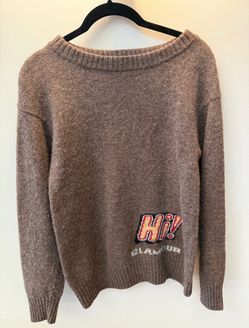 Hysteric Glamour "HI!" Sunflower Knit Sweater Sz M