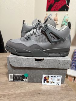 Size 12 - Air Jordan 4 Retro SE Paris Olympics Wet Cement