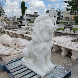Concrete Lion / Cement Large Garden Lions Statue