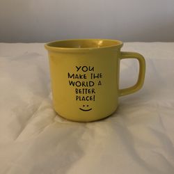 Yellow happy mug