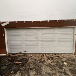 Two Car Garage Door With Motor 