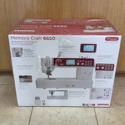 JANOME MEMORY CRAFT 6650 COMPUTERIZED SEWING MACHINE.
